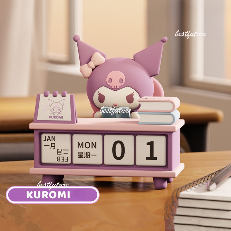 

TEEKA Desk Kalender Sanrio Kalender Abadi Sanrio Kuromi & Pochacco Dog