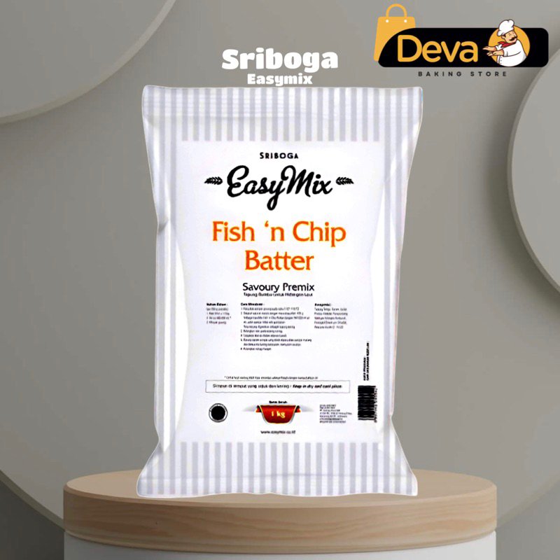 

Sriboga Easymix Fish ‘n Chip Batter - Tepung Premix 1kg