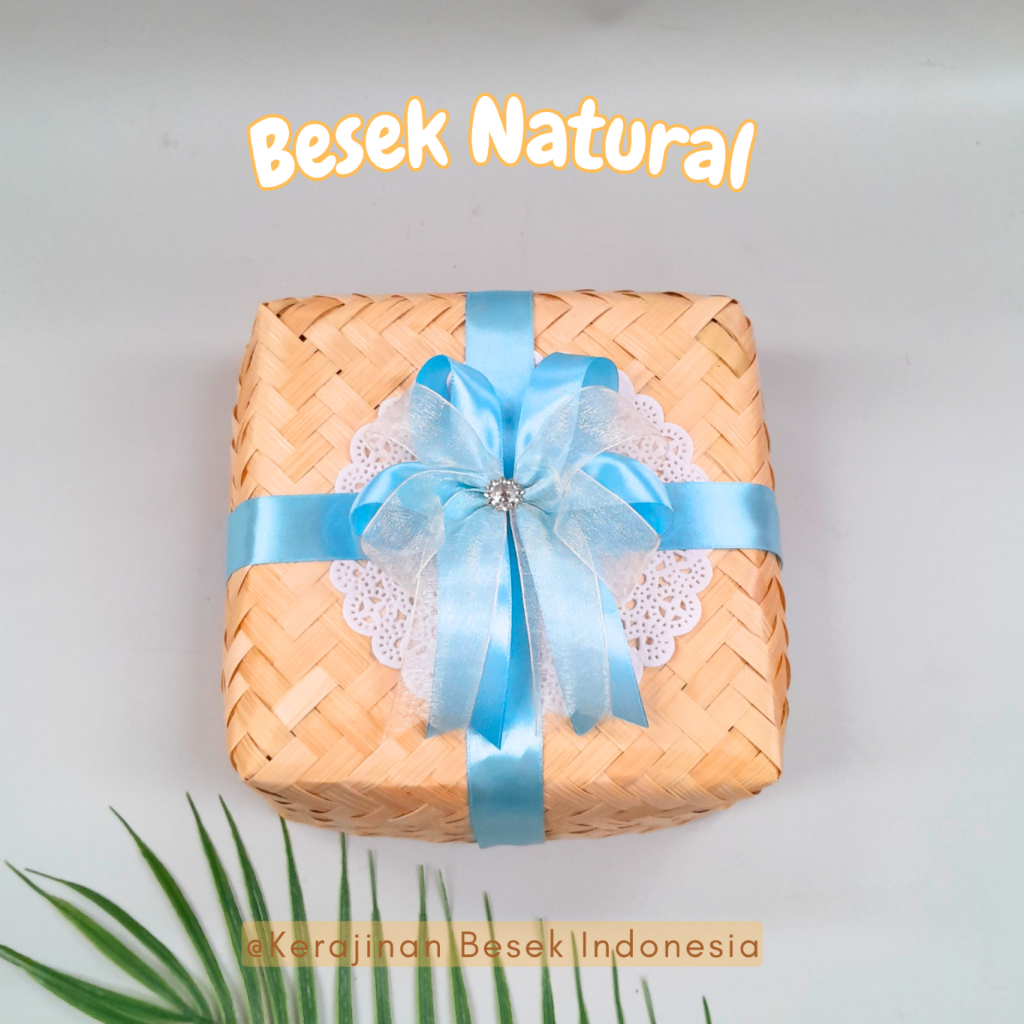 

SEPASANG BESEK MURAH NATURAL PITA BANYAK UKURAN Box kardus nasi snack hantaran hajatan hampers seserahan kado kerajinan bambu 15,18,20,22,25,27,30