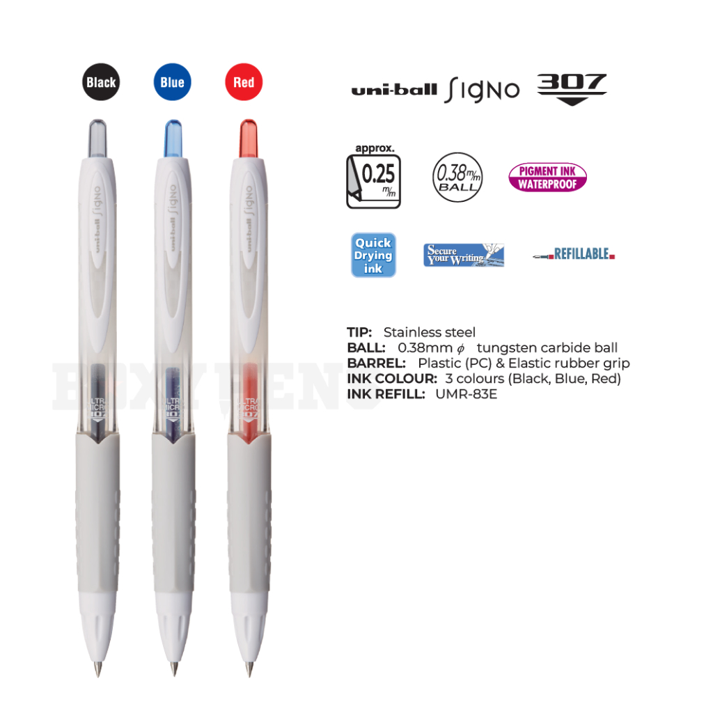 

Uniball Signo 307 Gel Pen - 0.38 mm