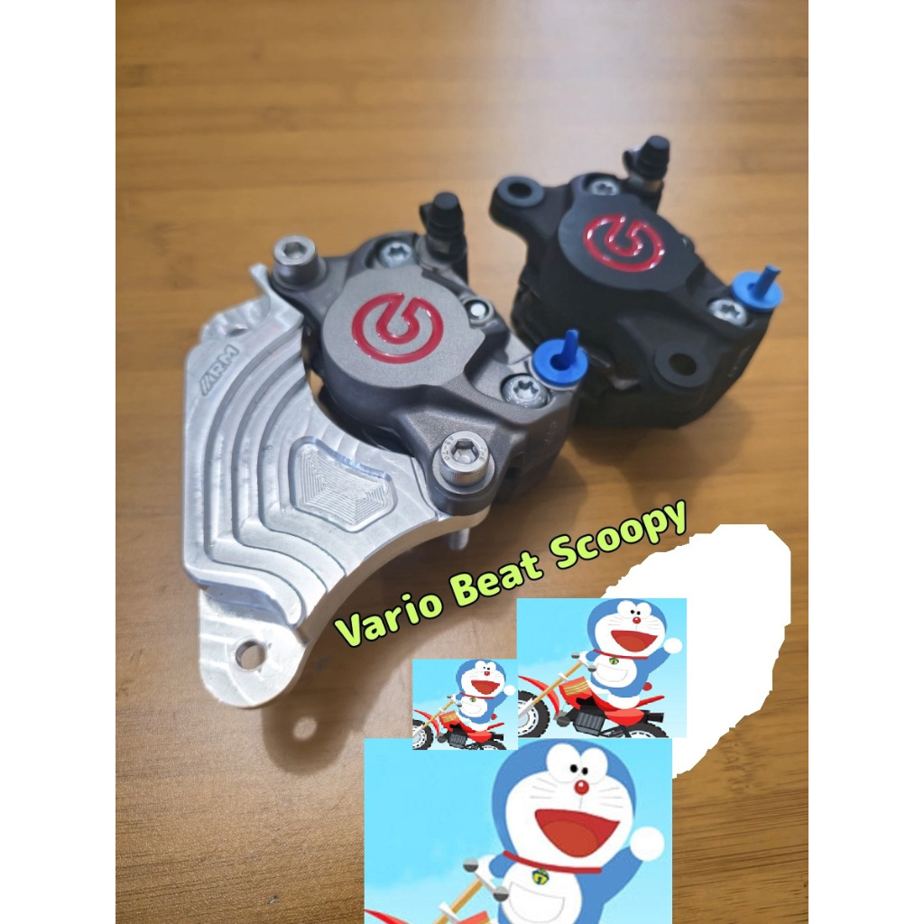 Kaliper brembo 2p vario beat scoopy disc 260mm set bracket original italy dr