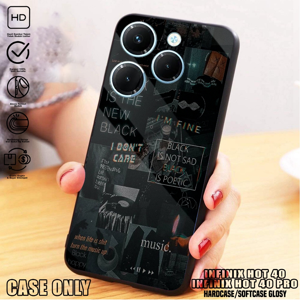 Case  INFINIX HOT 40 / INFINIX HOT 40 PRO  - Casing INFINIX HOT 40 / INFINIX HOT 40 PRO [ ATK ] Sili