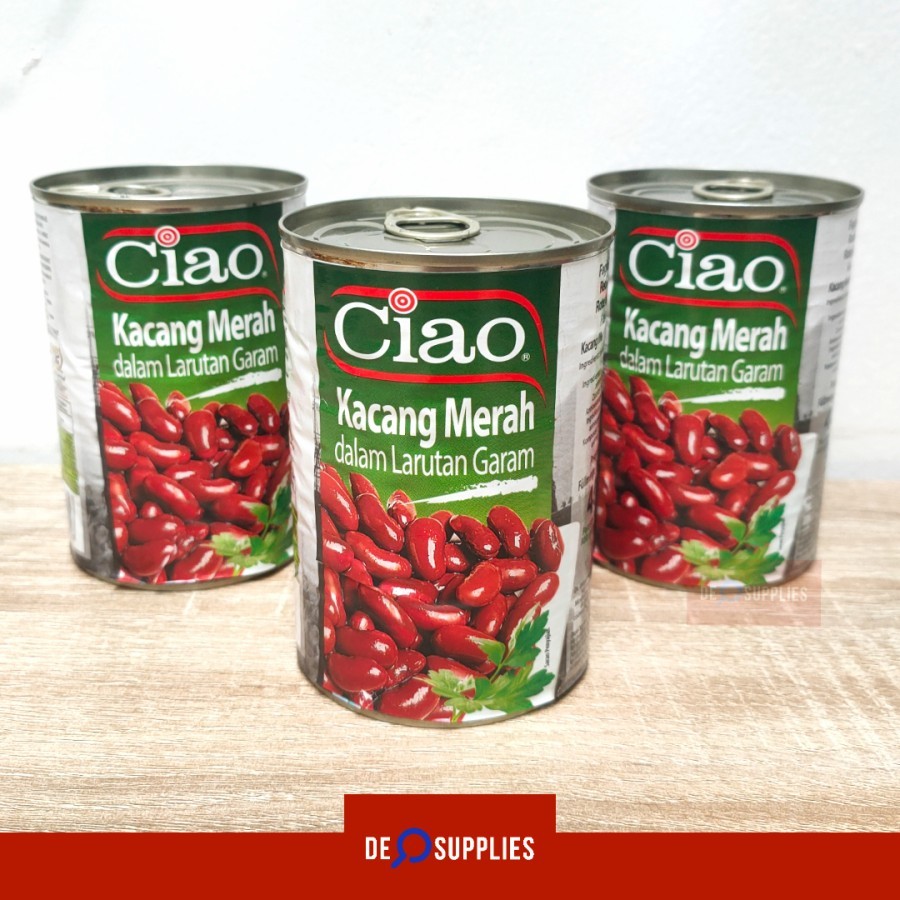 

Ciao Red Kidney Beans 400gr - Kacang Merah Kaleng Import Italy