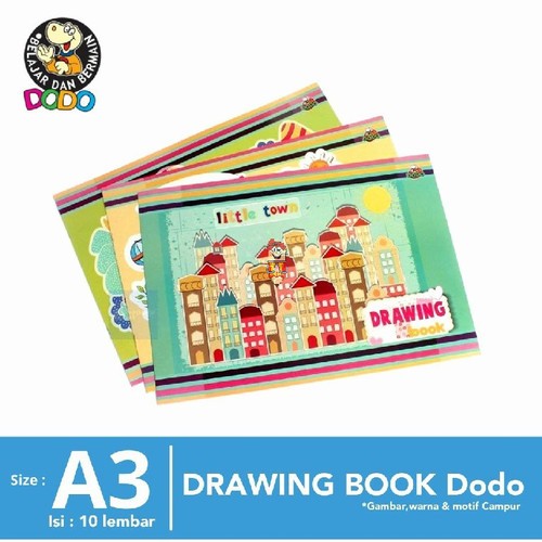 

[SATUAN] DODO BUKU GAMBAR A3 / BUKU GAMBAR DODO BESAR CEWEK COWOK