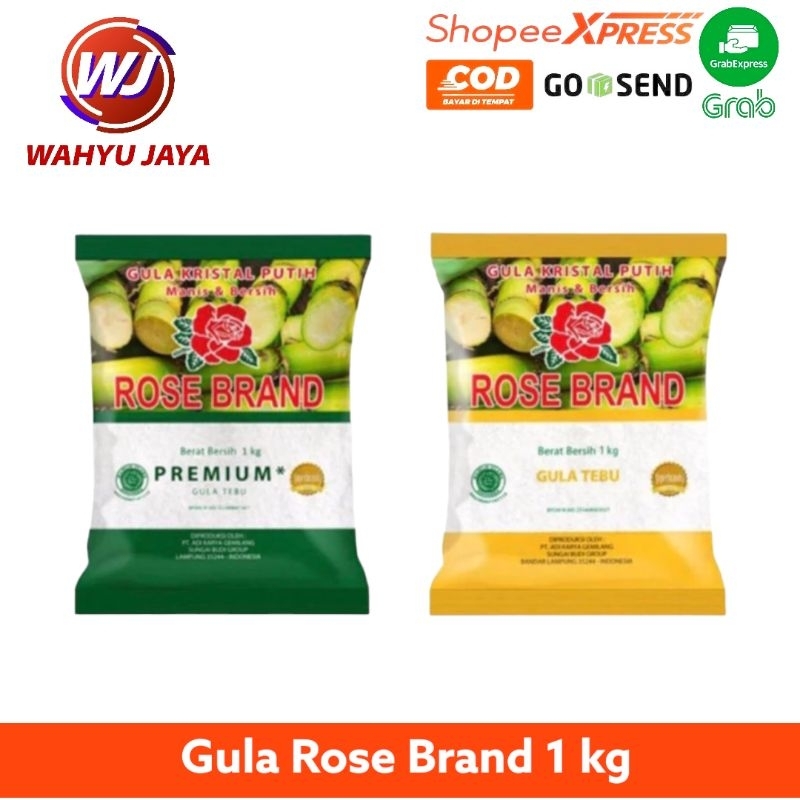 

Gula Pasir Rose Brand 1kg Kristal/ Tebu