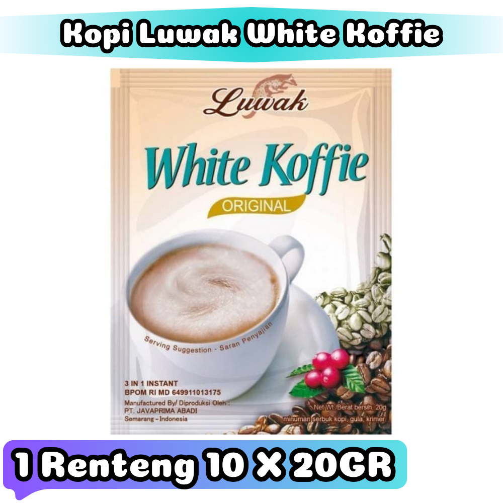 

Jual Kopi Luwak White Coffee Kopi 1 Renteng 10 X 20GR | ACCANJANI7