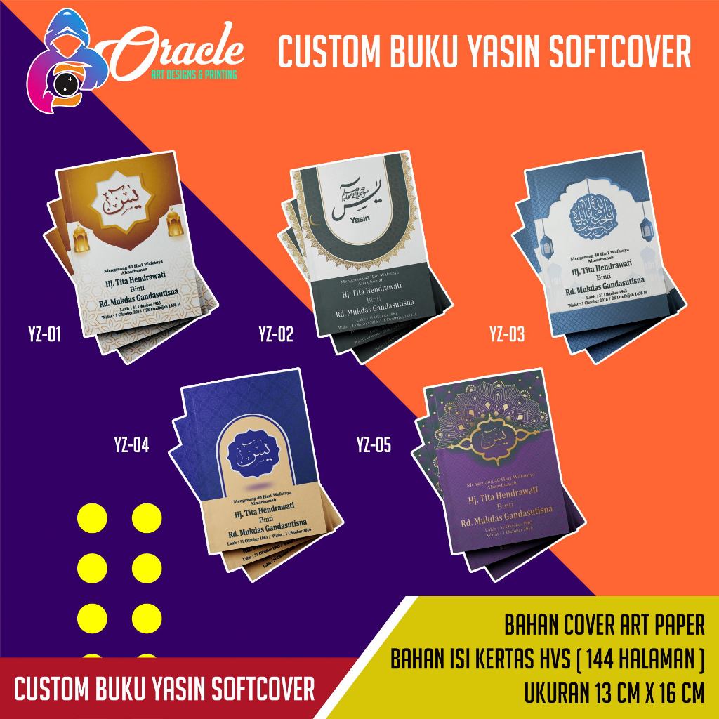 

Cetak Custom Yasin & Tahlil Softcover 144 Hal Part 1