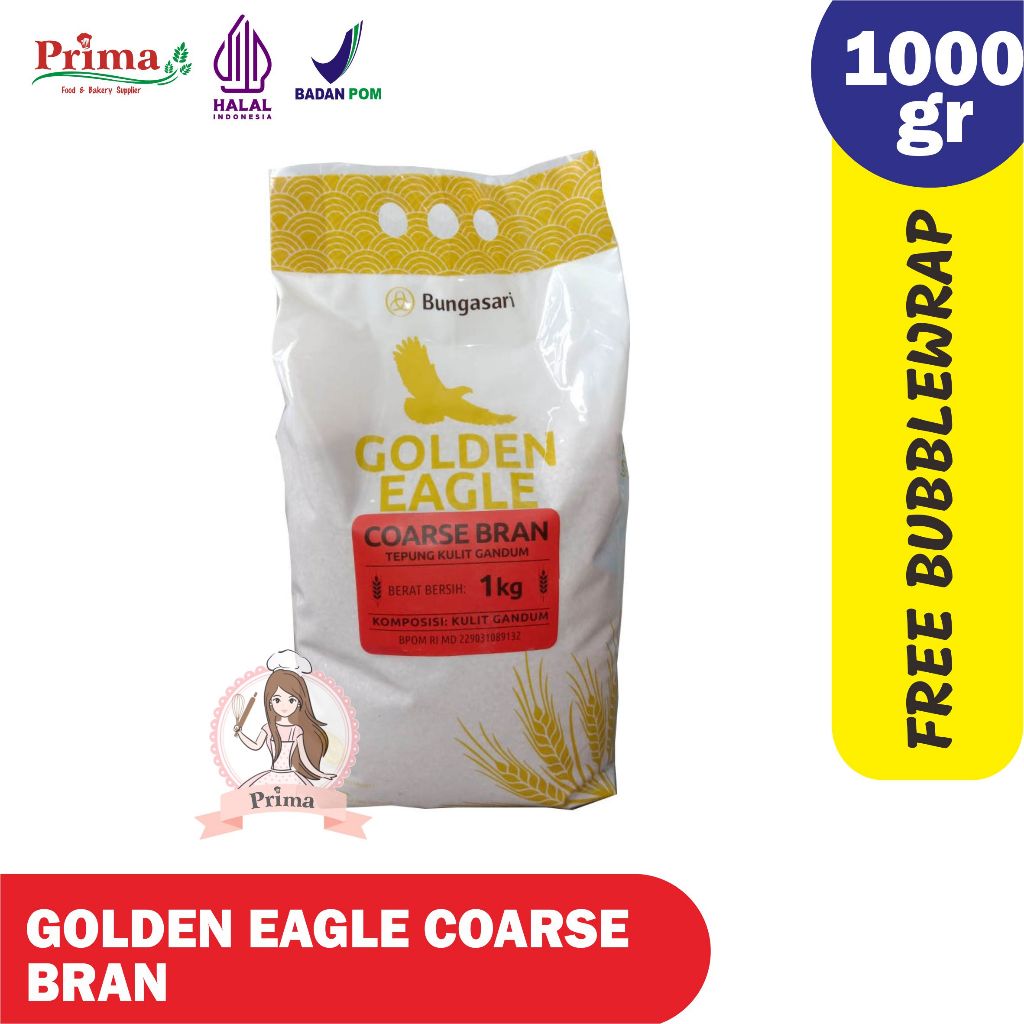 

Tepung Gandum - Goldeneagle - Coarse bran - 1kg