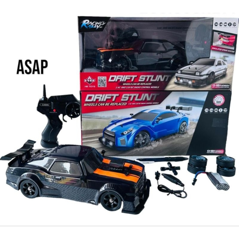 Mainan Anak Mobil BESAR RC Drift 4WD PROPO mobil remote control racing skala 1:10 2,4GHz Mini Drift