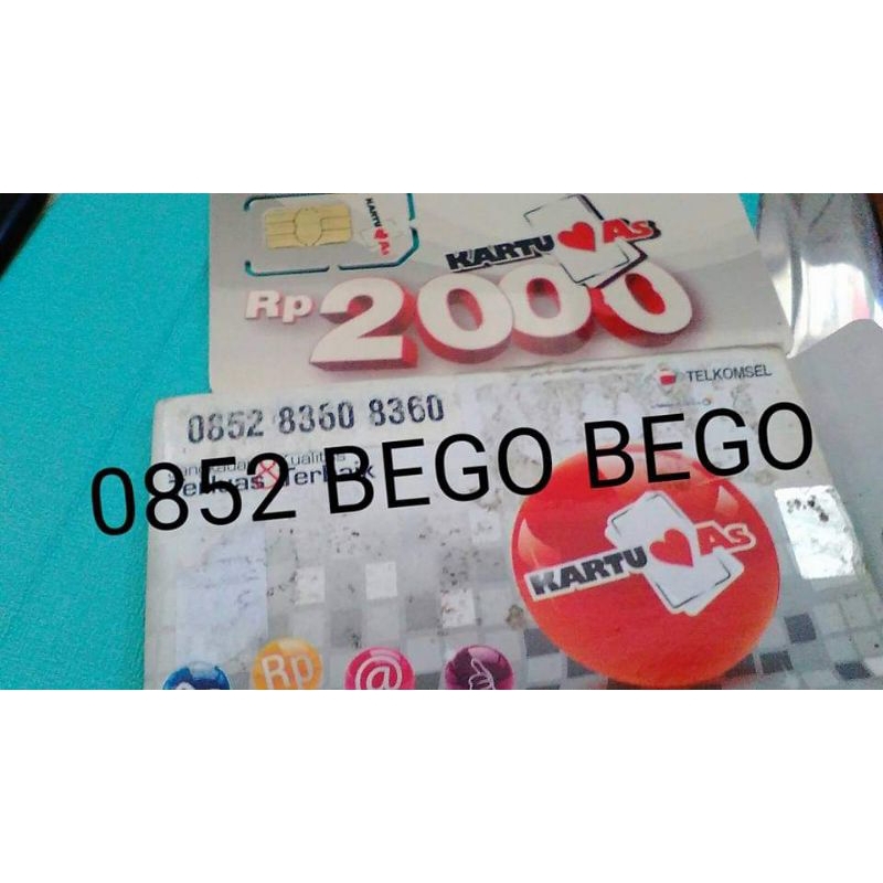 Kartu AS 8360 8360 | Bego - bego | Kartu Perdana | Nomor Cantik | NoCan