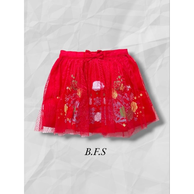 Rok Pendek Tutu Coolbaby Merah Motif Kupu-kupu Brand Mall ORIGINAL 100%