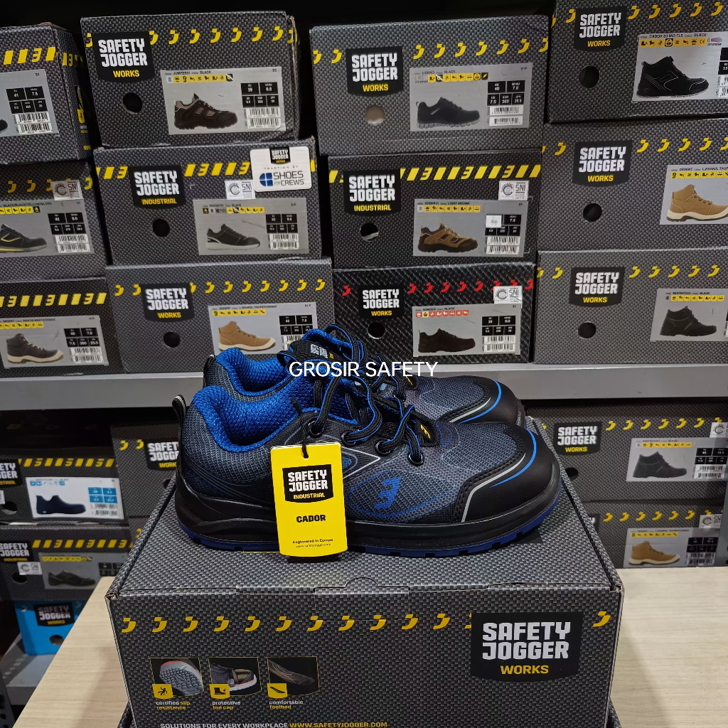 Sepatu Safety Jogger Cador Blue S1P