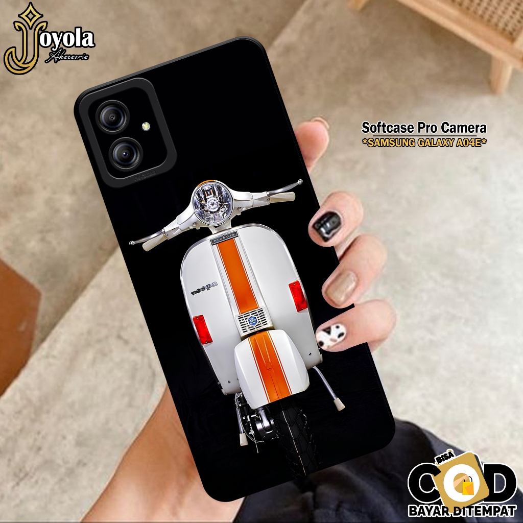 Case Samsung Galaxy A04E - JOYOLA - Case Vespa - Softcase Samsung Galaxy A04E - Pro Camera - Casing 