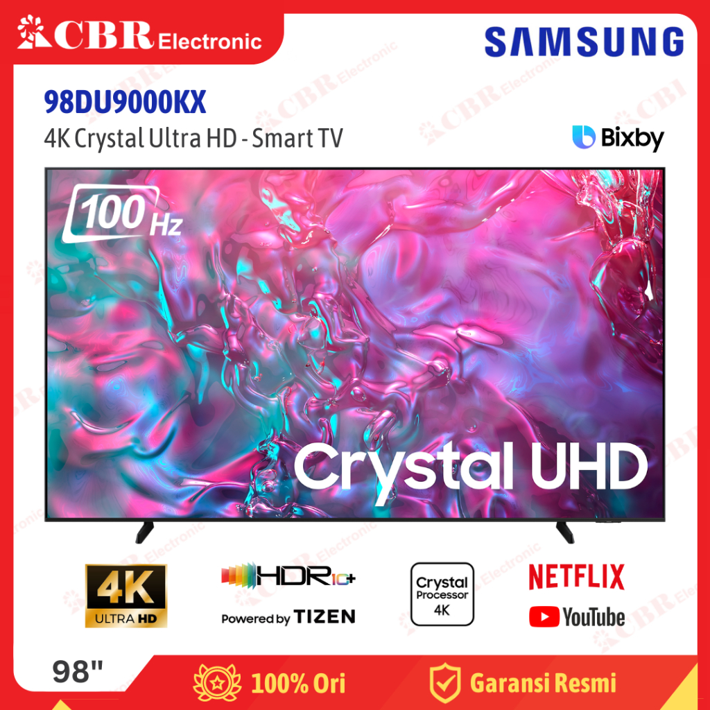 TV SAMSUNG 98 Inch LED 98DU9000KX (4K Crystal UHD-Smart TV)