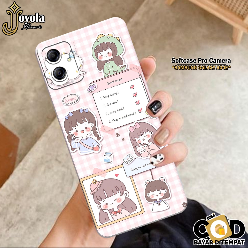 Case Samsung Galaxy A04E - JOYOLA - Case Kartun - Softcase Samsung Galaxy A04E - Pro Camera - Casing