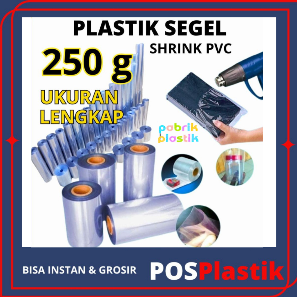 

PLASTIK SHRINK PVC Segel Termurah Ukuran Terlengkap Segel 250gram 250gram PLASTIK SHRINK PVC Segel Termurah Ukuran Terlengkap Segel Botol Tabung Tutup Buku Gulungan Film Lebar Plastik Roll Bening yang Bisa Mengkerut Polos Transparan