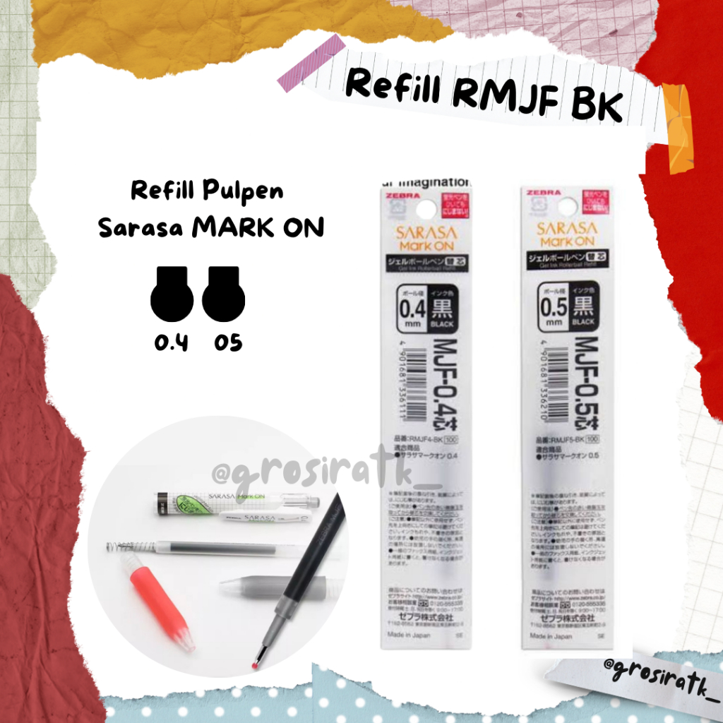 

Zebra Refill Isi Sarasa Mark On MJF Limited Edition Original