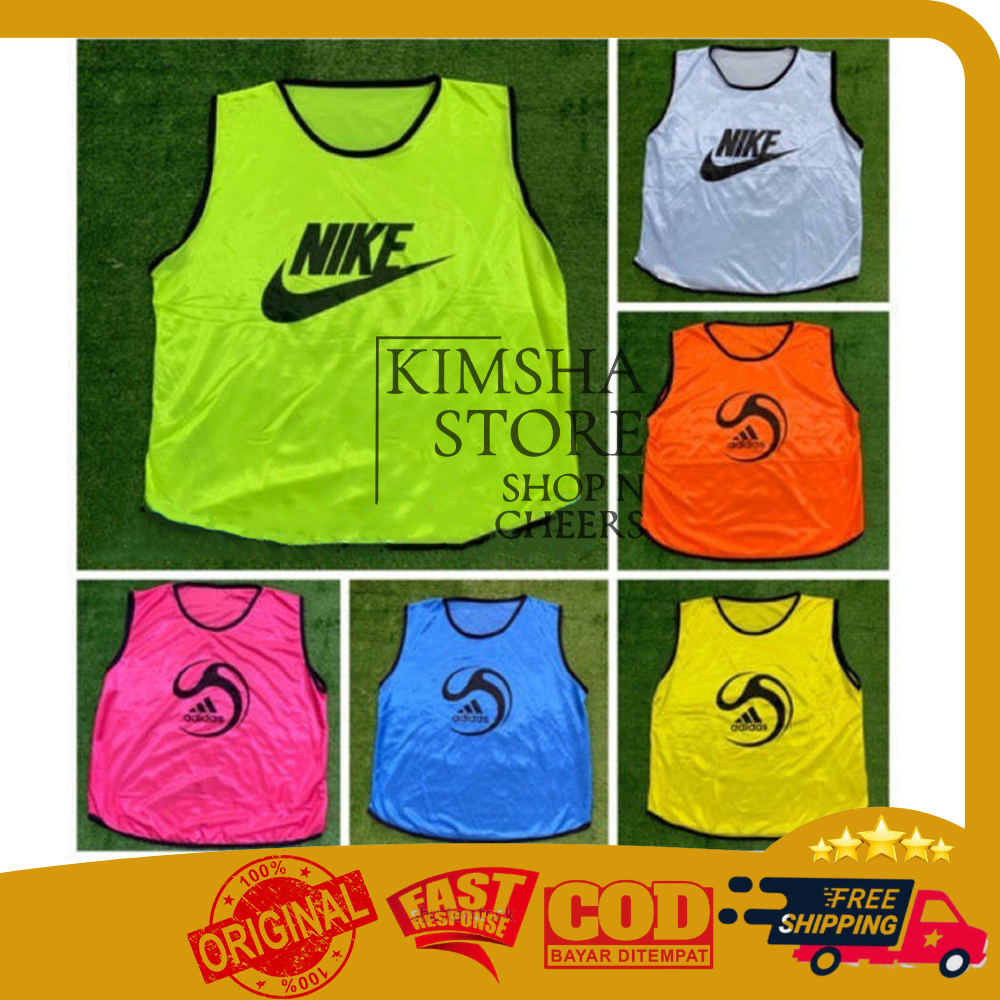 Rompi Futsal Sepak Bola Pakaian Kaos Baju Olahraga Dewasa Anak Training Vest Sport