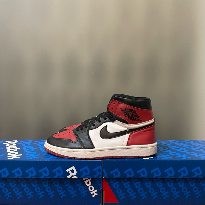 42 - Sepatu Nike Bekas Second Nike Air Jordan 1 AJ1 Retro High OG Bred Toe Bekas Second