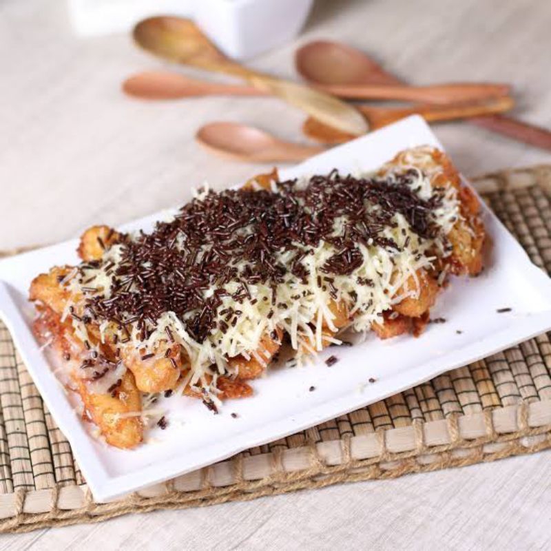 Pisang Goreng Coklat Keju Homemade