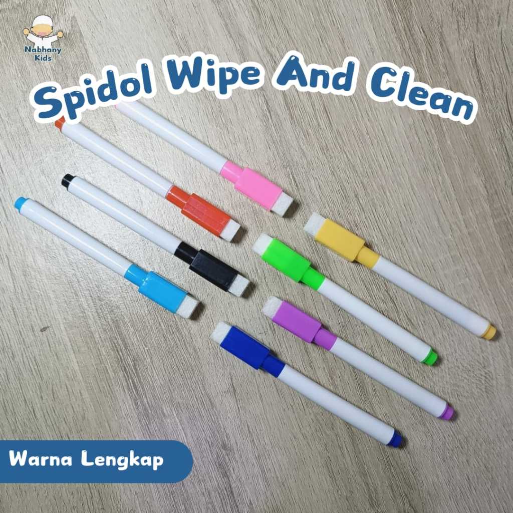 

Spidol Wipe and Clean / Spidol Warna Whiteboard dengan Penghapus / Spidol Wipe&Clean Activity Book