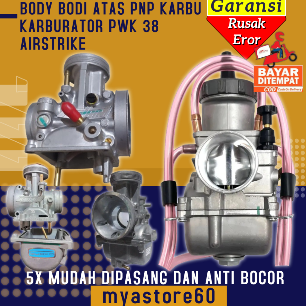 Rangka Bodi Body Badan Atas Karburator Karbu Carburator Carbu Karbulator PWK38 Airstrike PWK 38 AIRS