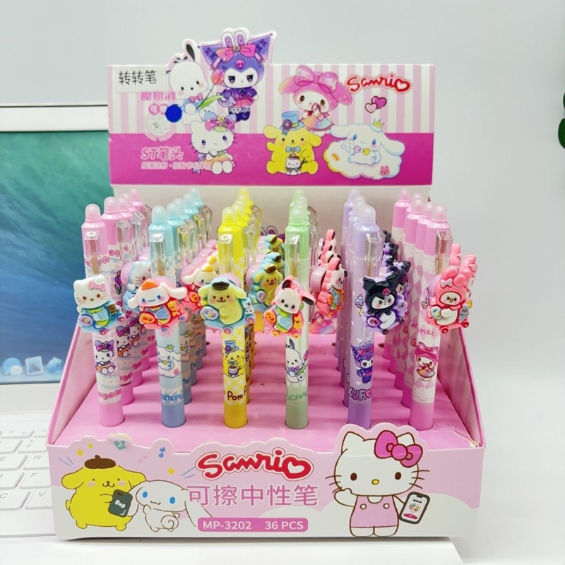 

PEN GEL MODEL CETEK KLIK SANRIO 0.5mm MELODY CINNAMOROLL KUROMI POCHACCO POMPOMPURIN 8806 1 pcs