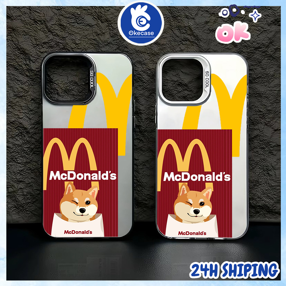 Hard Case Dog Sedang Berkedip Mata Didalam Kantong Mcd Untuk HP Iphone X/XS XR XS MAX IP 11 11PRO 11