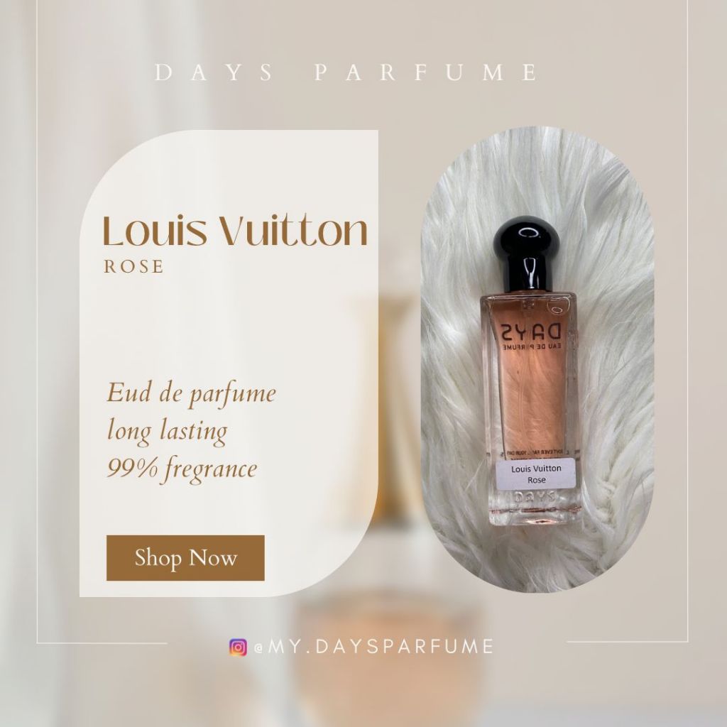 Days Parfume, Gianyar BALI - Vaiant LV Rose For Woman 30ml - OPEN RESELLER