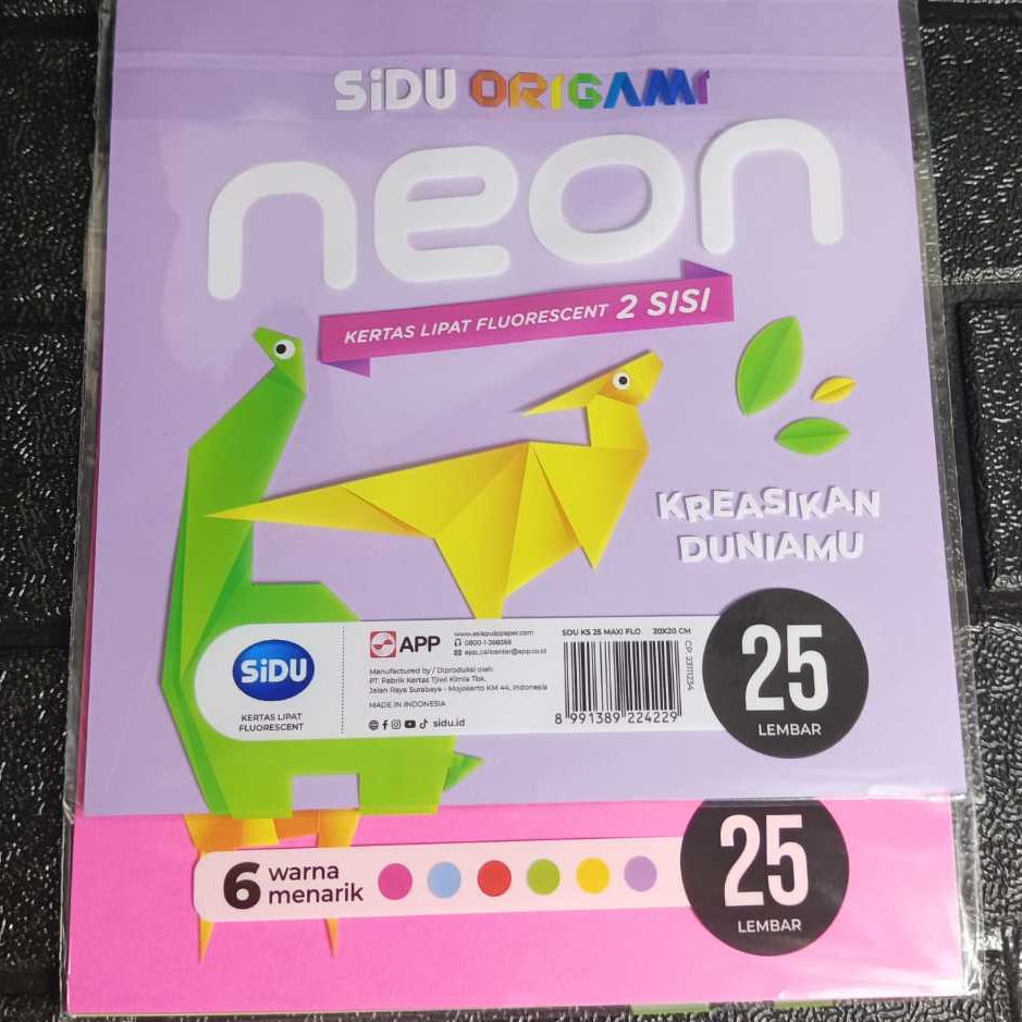 

Kertas Lipat Origami Sinar Dunia SIDU 20 x 20 25 Lembar