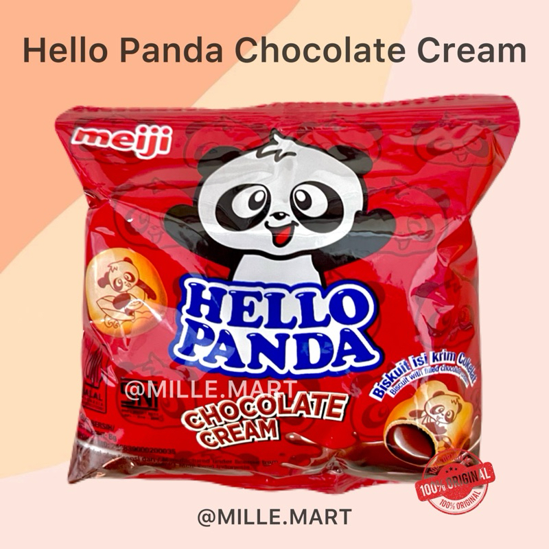 

[Per Pcs] HELLO PANDA 8GR SNACK BISKUIT RASA CHOCOLATE CREAM MEIJI