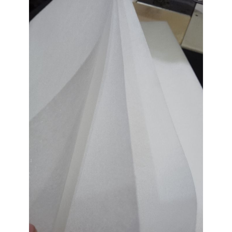 per meter-kain 15f/ kain kapas sedang (ada lem)