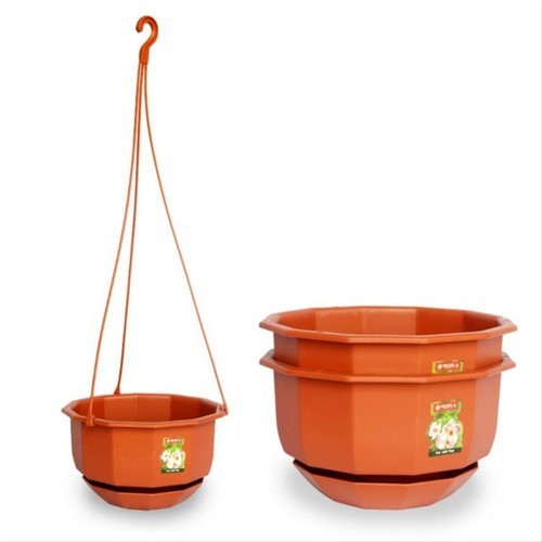 Lion Star Pot Gantung Gardenia No 6 dan 8 Pot Bunga Tanaman Pot Gantung Lion Star Dengan Tatakan