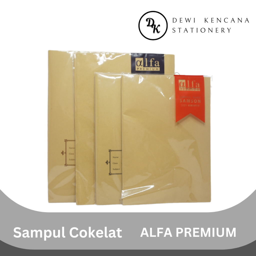

Sampul Cokelat / Sampul Coklat alfa PREMIUM 1 Pak Isi 20 Lembar