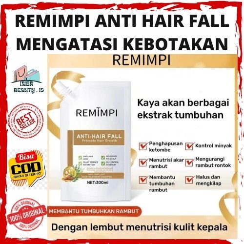 REMIMPI Shampo Anti Hair Fall Perawatan Rambut Rusak Dan Botak Original Official Store