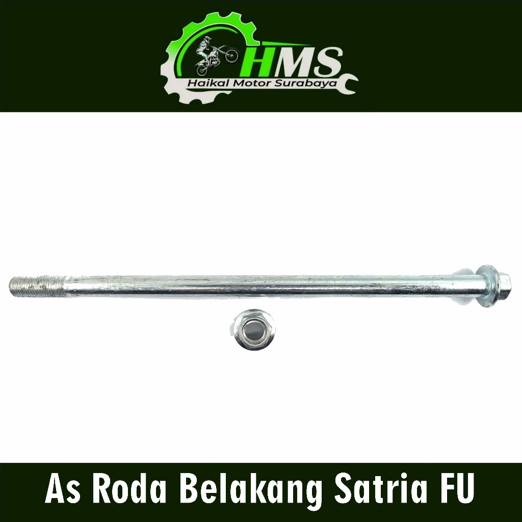 AS RODA BELAKANG SATRIA FU - AS TROMOL FORK BELAKANG SUZUKI SATRIA FU 150 + MUR