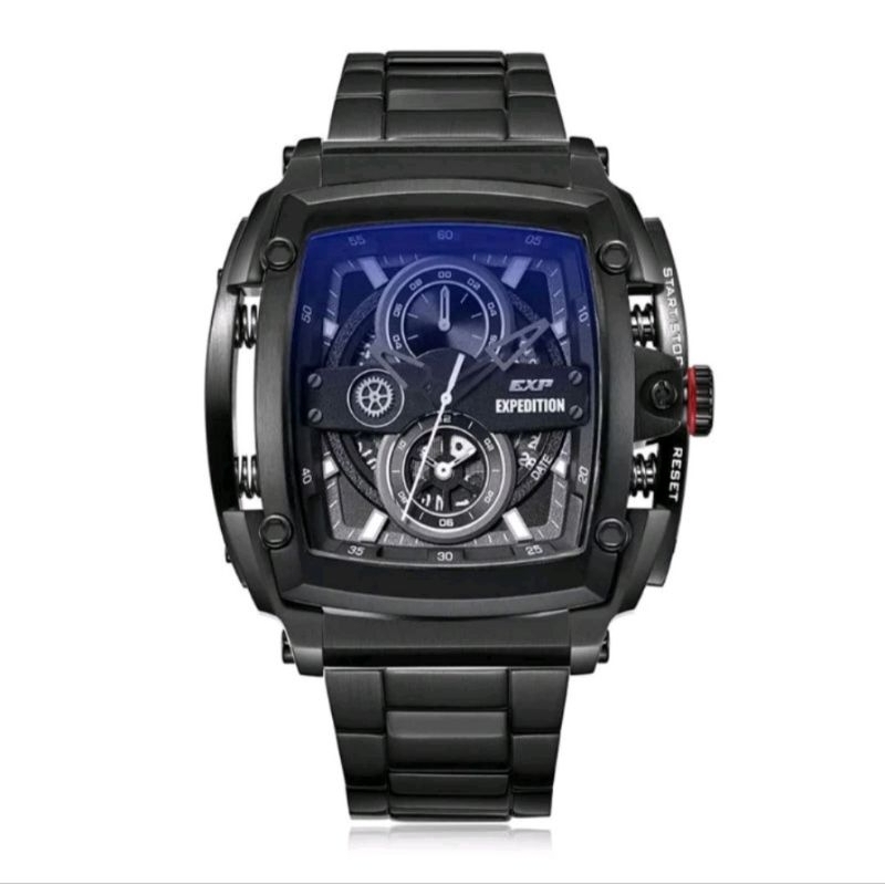 EXPEDITION EXP 3008- Jam tangan pria rantai stainless steel original