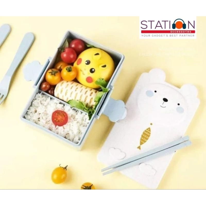 Kotak Makan Rabbit 850ml/ Lunch Box Anak Karakter Kelinci