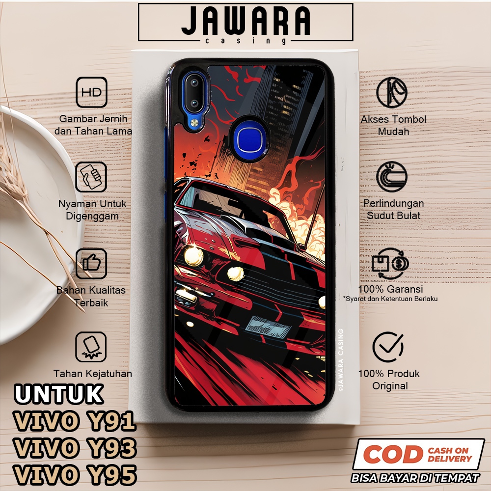 Case Vivo Y91 Y93 Y95 Casing Vivo Y91 Y93 Y95 [CARS] Premium Case Glossy Case Hp Vivo Jawara Casing 