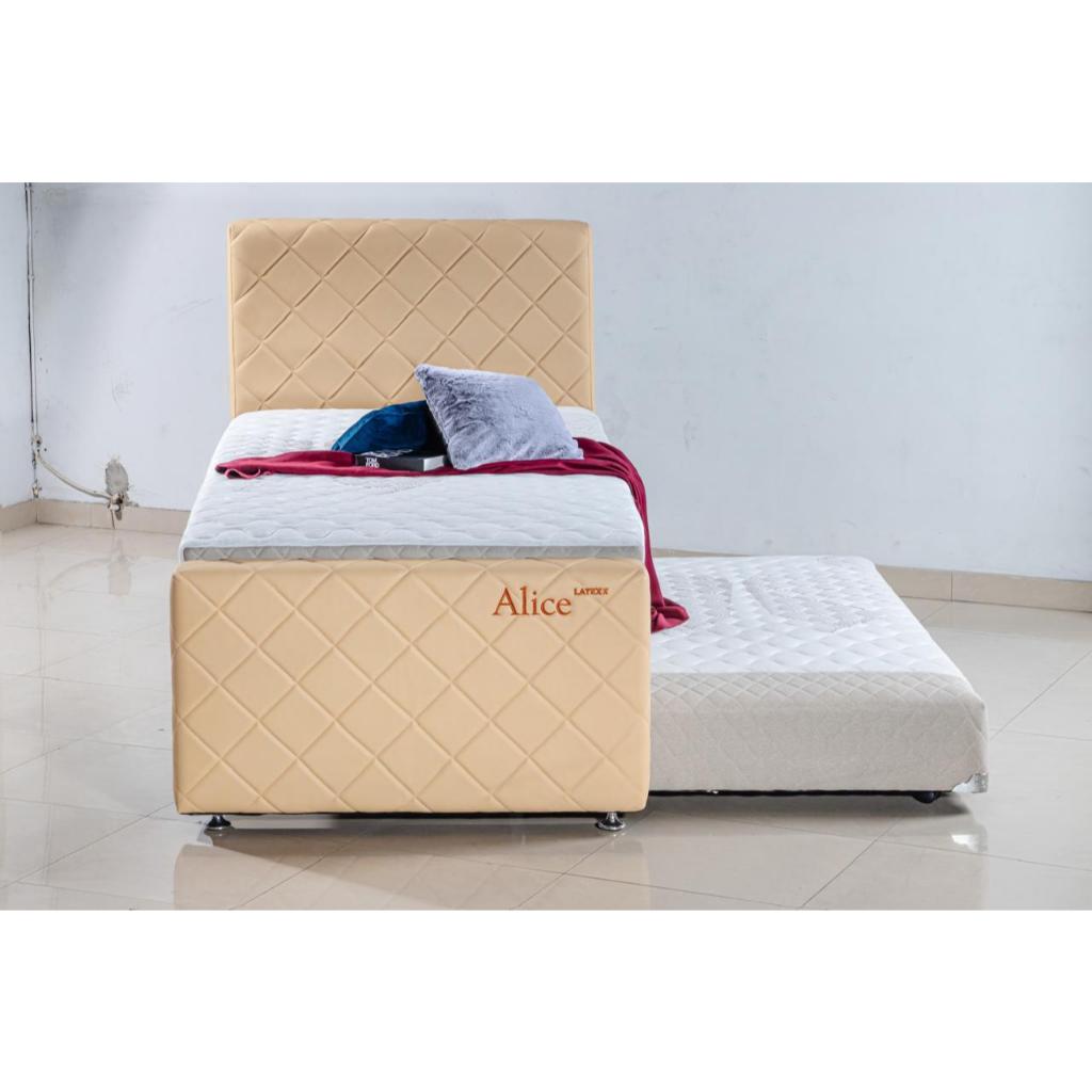Bed Dorong Latex Helux Elegant Uk 120cm - Tempat Tidur 2in1 Helux