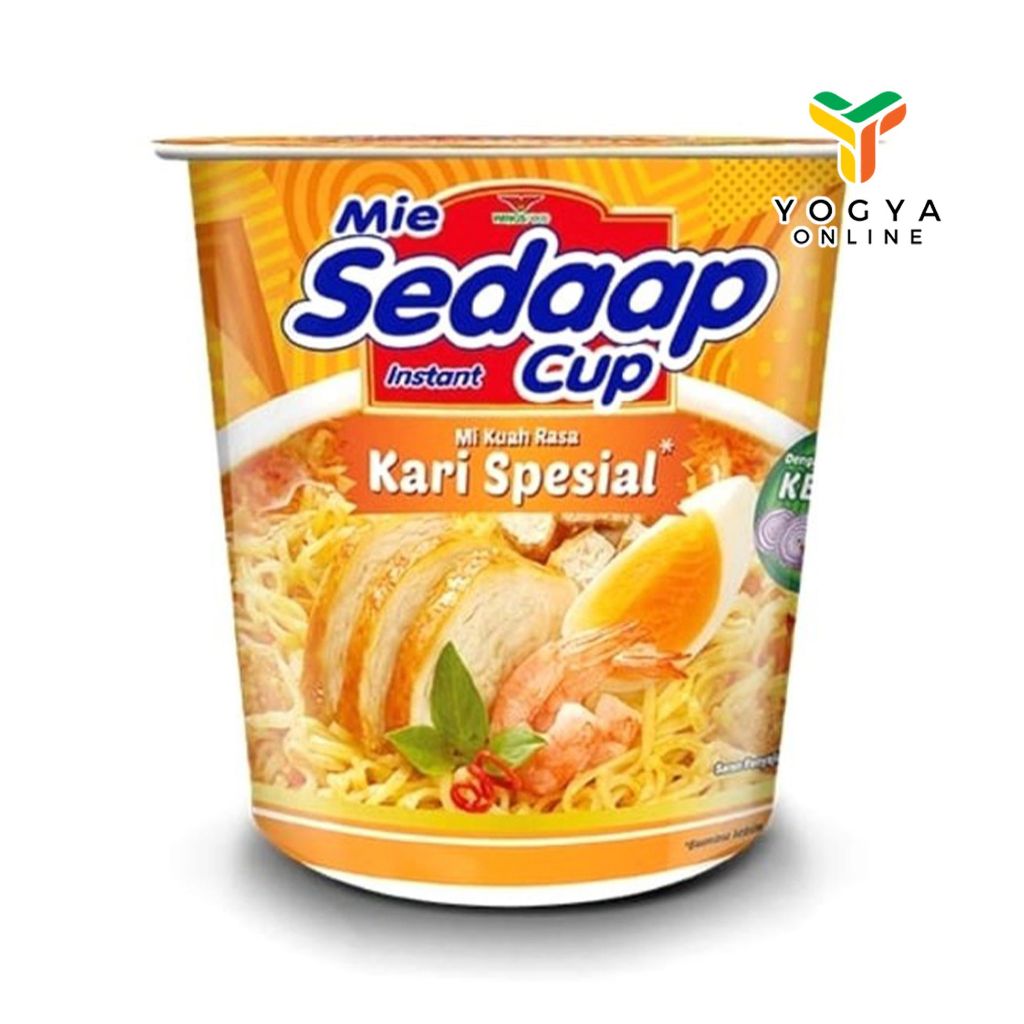 

Sedaap Mie Cup Mi Kuah Rasa Kari Special 85 G