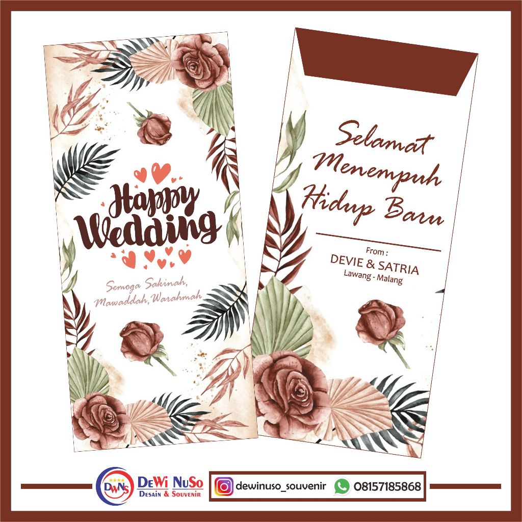

[12pcs ] Amplop Wedding | Amplop Nikahan | Amplop Kondangan
