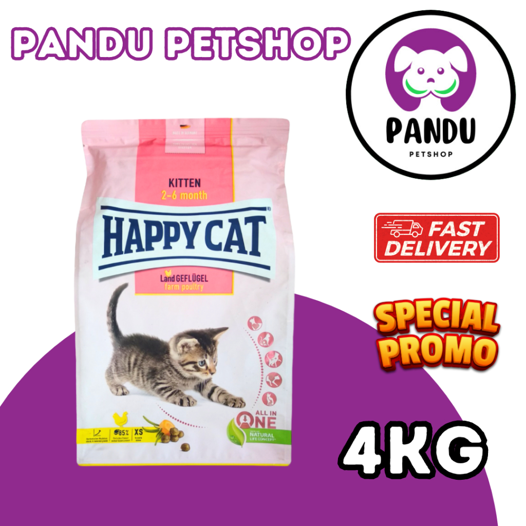 Happy Cat Kitten Geflugel Farm Poultry 4kg