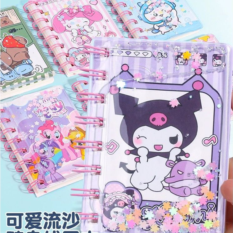 

Buku Harian Motif Karakter Minibook Notebook Kartun Lucu Notepad Buku Tulis A7 Motif Kuromi Cinnamoroll