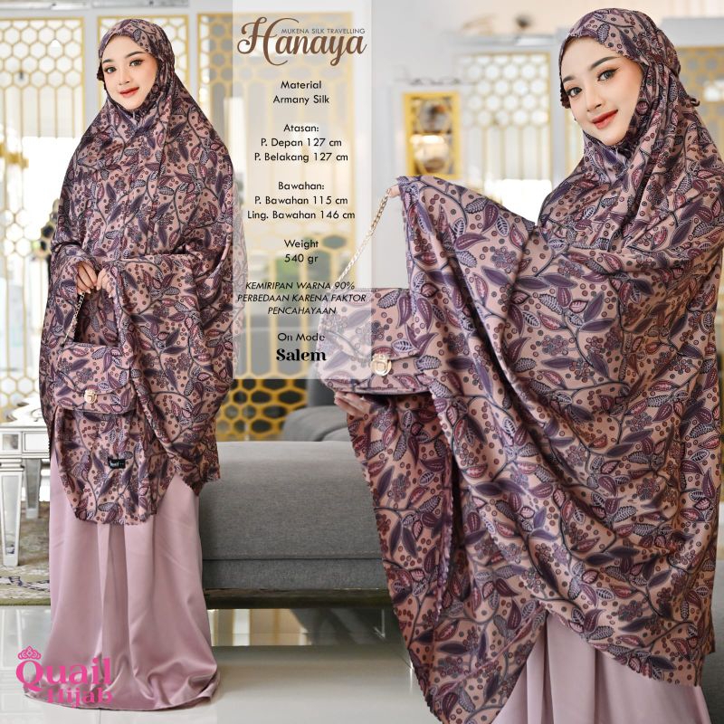 Hanaya Mukena traveling QuaiL Hijab