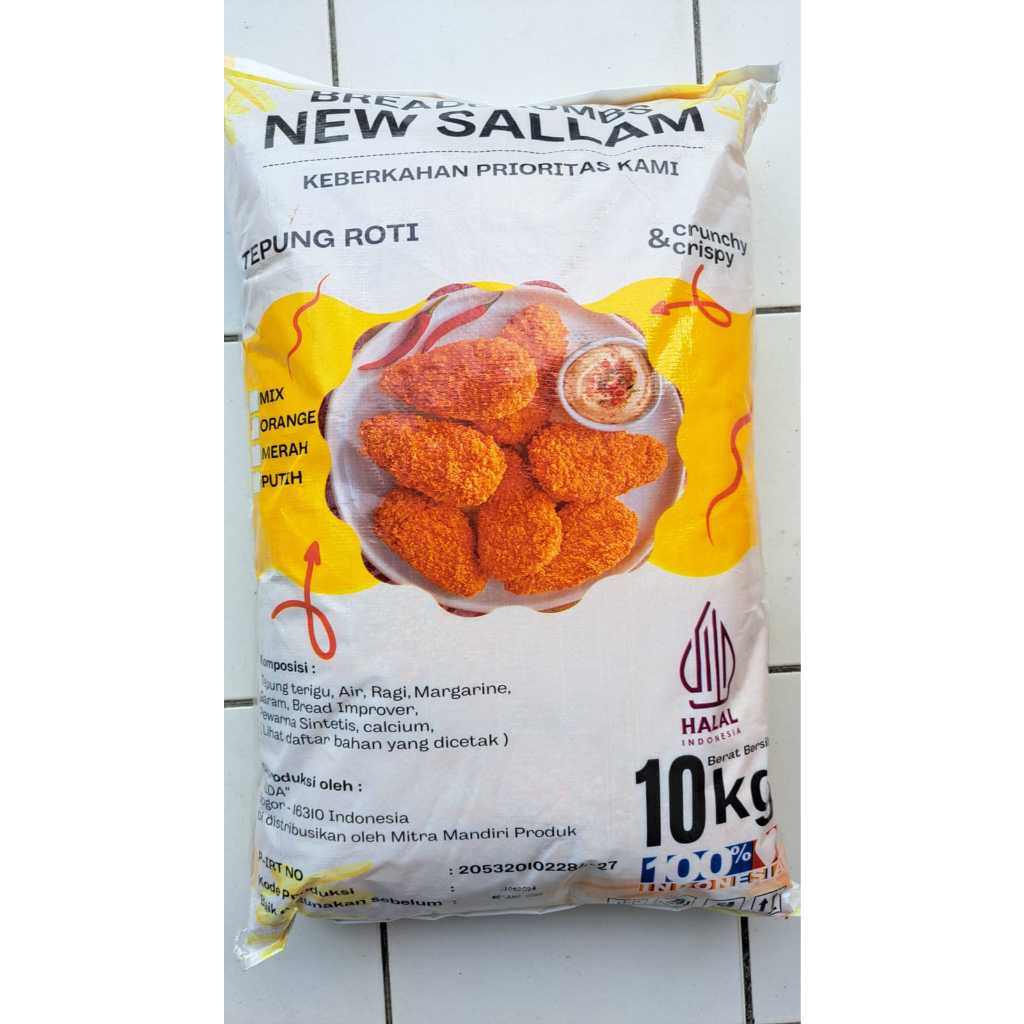 

Bread Crumbs "NEW SALLAM" 1Kg// Tepung Roti New Sallam 1Kg