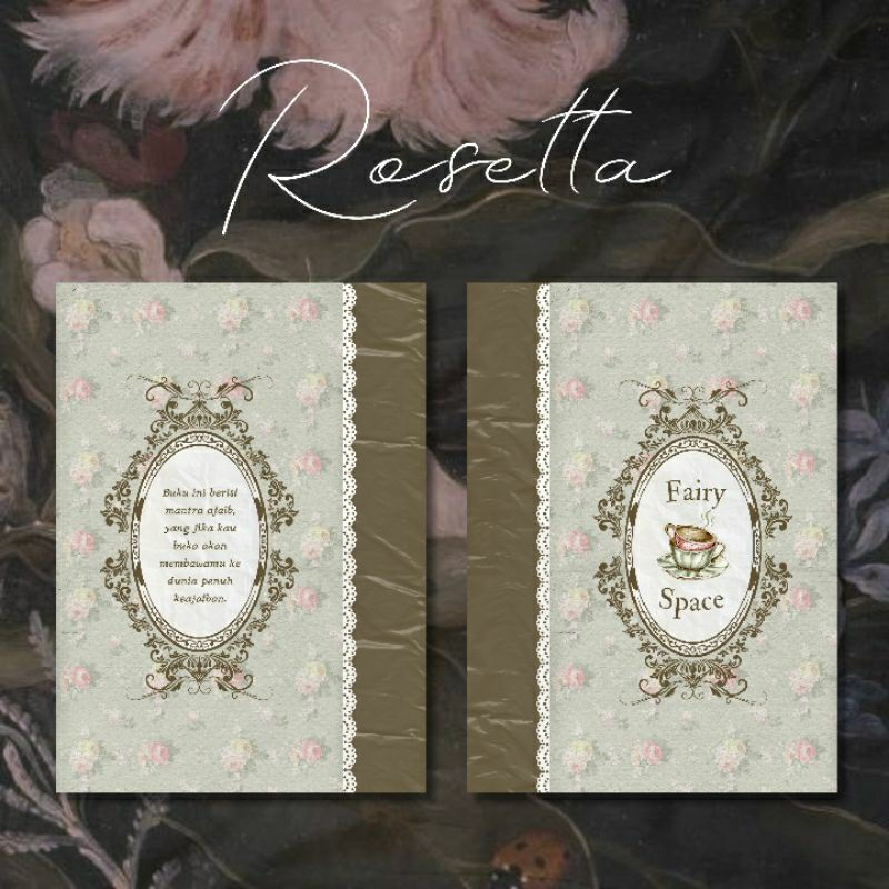 

Rosetta Journal Book/Note Book Coquette/Vintage Hard Cover (Free Custom)