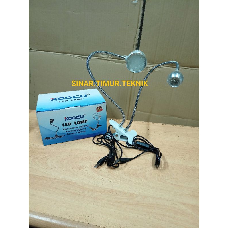 LAMPU SERVICE JEPIT LED + UV KOOCU 7005 / LAMPU MEJA JEPIT / LAMPU JEPIT LED SERBAGUNA ORI