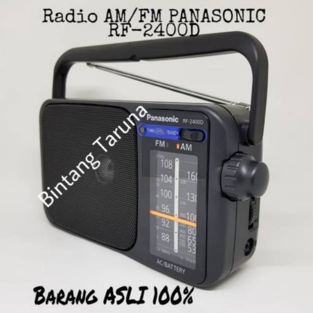 Radio Panasonic RF24D Radio 2 band Panasonic RF24D Radio Portabel Panasonic RF24D Original m X4I5