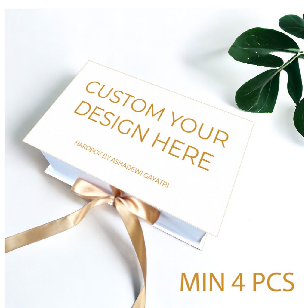 

HARDBOX BY ASHADEWI - CUSTOM COVER [min 4 pcs] 25X15X8 cm / custom gift box / custom box